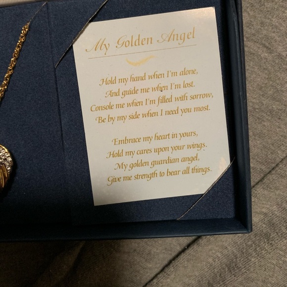 Guardian Angel Diamond Locket Necklace - Picture 5 of 6